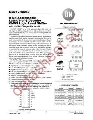 MC74VHC259DR2G datasheet  